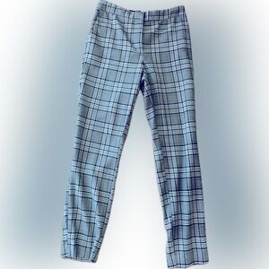 Plaid pants - blue and brown plaid